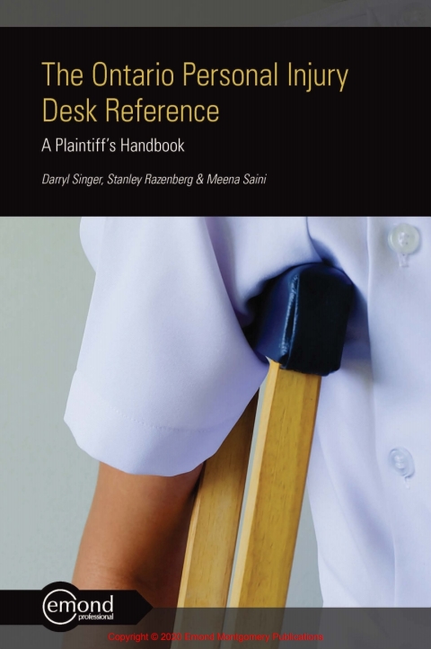 Cover image for book The Ontario Personal Injury Desk Reference: A Plaintiff's Handbook