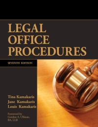 office procedures legal 7th edition isbn