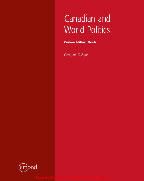Cover image for book Canadian and World Politics (Georgian Custom)