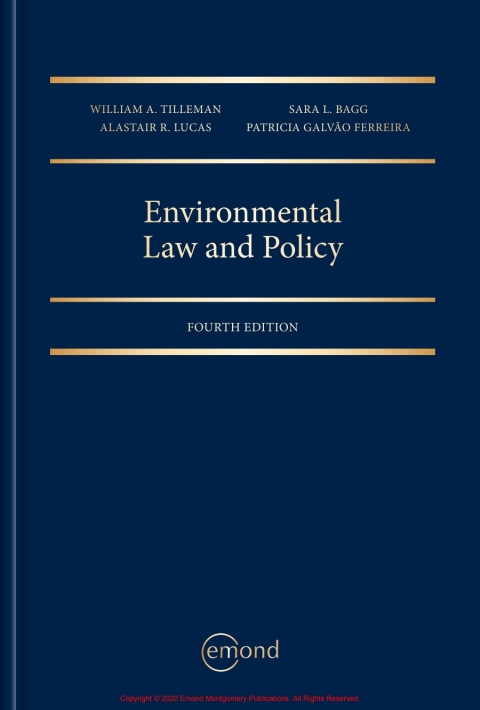 Cover image for book Environmental Law and Policy