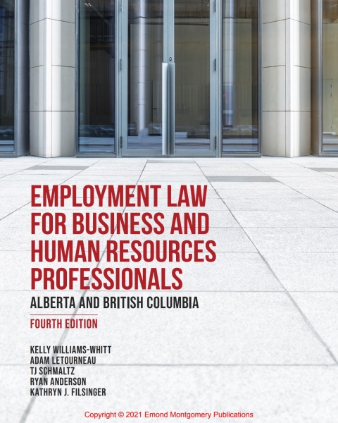 Cover image for book Employment Law for Business and Human Resources Professionals: Alberta and British Columbia