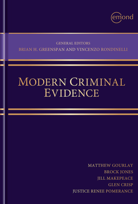 Cover image for book Modern Criminal Evidence
