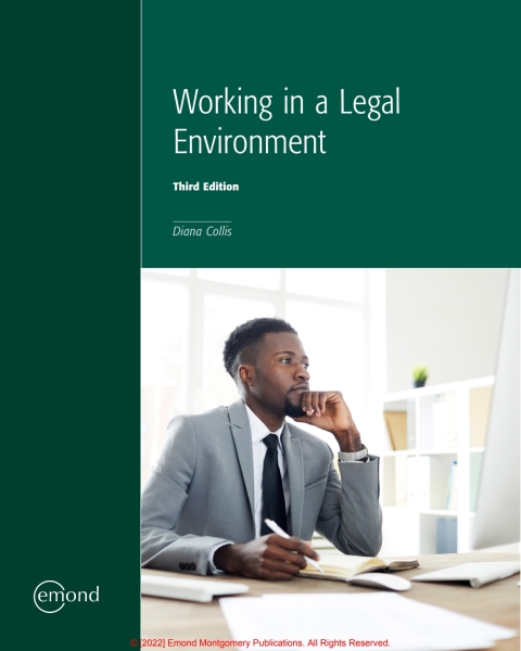 Cover image for book Working in a Legal Environment