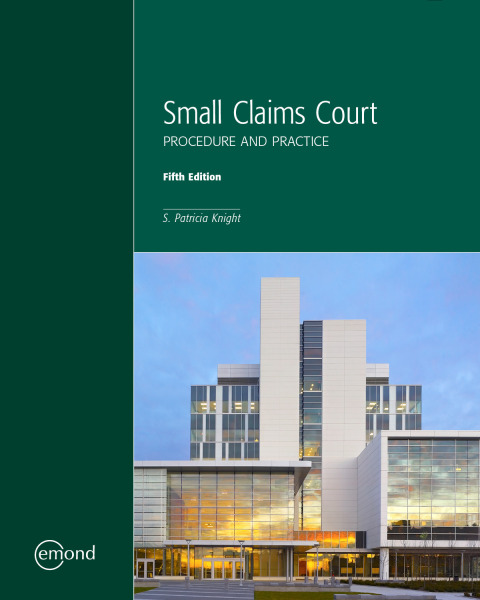 Cover image for book Small Claims Court: Procedure and Practice