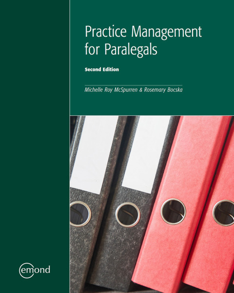 Cover image for book Practice Management for Paralegals
