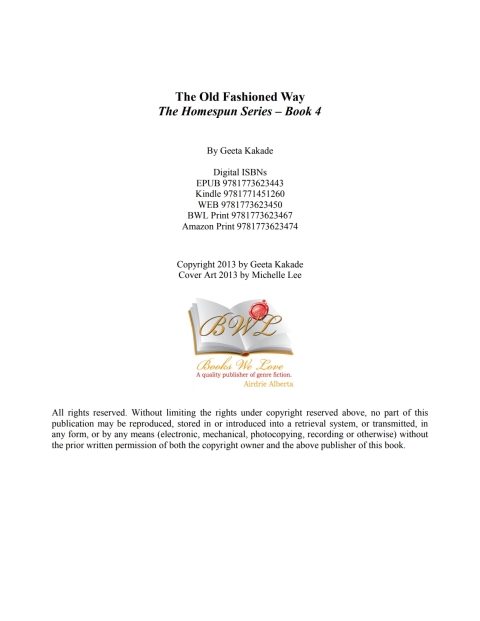 Cover image for book The Old Fashioned Way