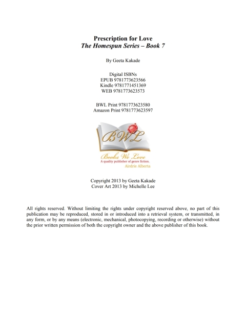 Cover image for book Perscription For Love