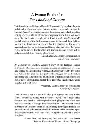For Land and Culture: The Grassroots Council Movement of Turkmens in Iran, 1979-1980