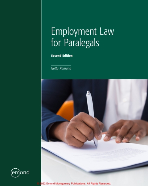 Cover image for book Employment Law for Paralegals