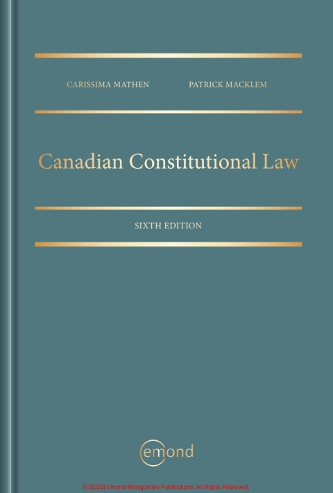 Cover image for book Canadian Constitutional Law