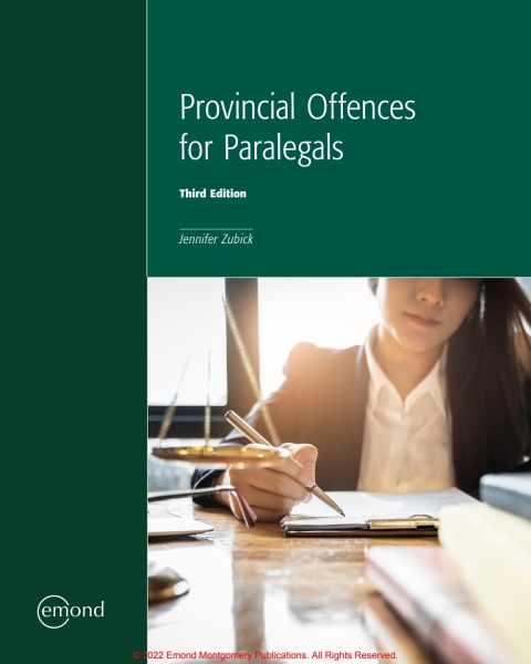 Cover image for book Provincial Offences for Paralegals