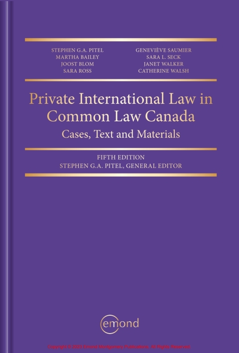 Cover image for book Private International Law in Common Law Canada: Cases, Text and Materials