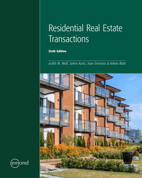 Cover image for book Residential Real Estate Transactions