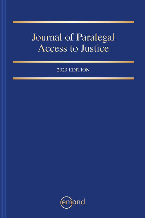 Cover image for book Journal of Paralegal Access to Justice, 2023 Edition