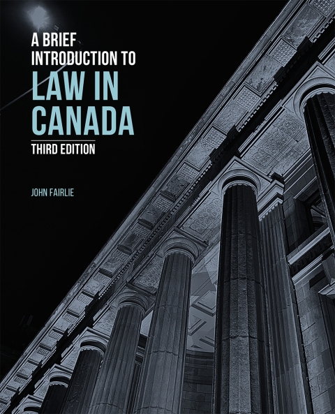 Cover image for book A Brief Introduction to Law in Canada