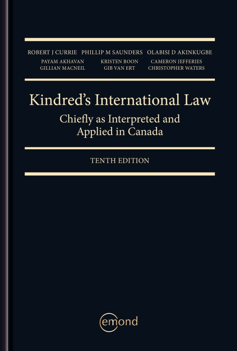 Cover image for book Kindred's International Law: Chiefly as Interpreted and Applied in Canada