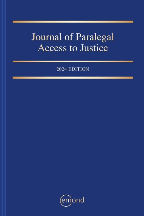 Cover image for book Journal of Paralegal Access to Justice 2024 Edition