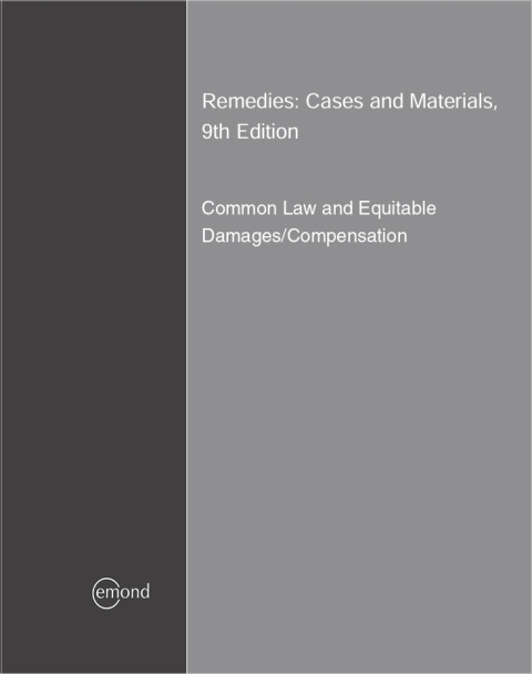 Cover image for book Remedies: Cases and Materials: Common Law and Equitable Damages/Compensation
