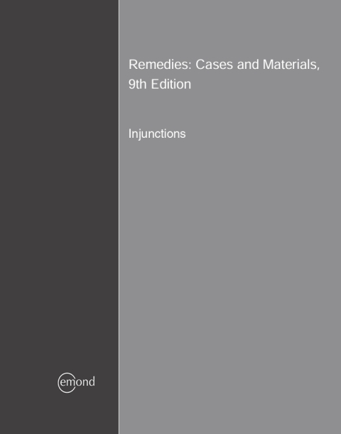 Cover image for book Remedies: Cases and Materials: Injunctions