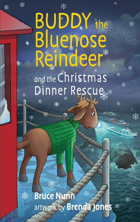 Cover image for book Buddy the Bluenose Reindeer