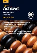 “X-Kit Achieve! Accounting Grade 10 Study Guide (Units 1 to 6) ePDF” (9781775787716)(perpetual licence) ePdf