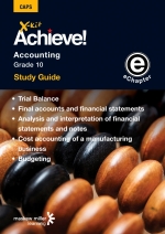 “X-Kit Achieve! Accounting Grade 10 Study Guide (Units 11 to 15) ePDF” (9781775787730)(perpetual licence) ePdf