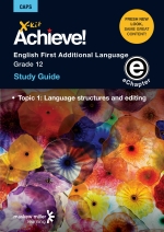 X-Kit Achieve! English First Additional Language Grade 12 Study Guide (Topic 1) ePDF (perpetual licence)