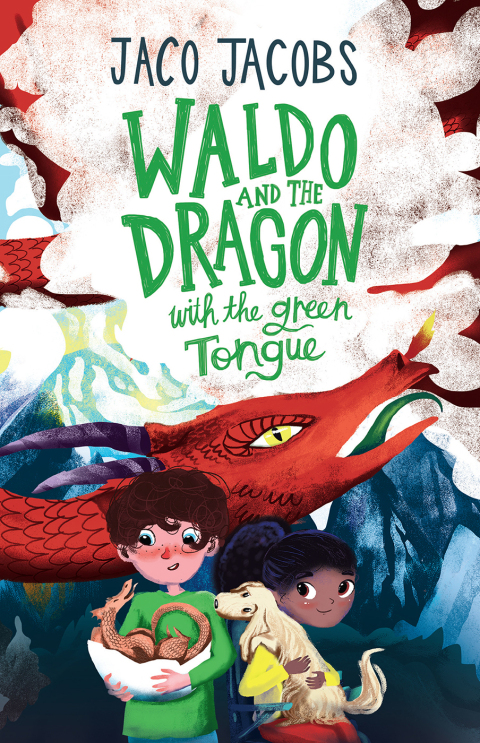Cover image for book Waldo and the dragon with  the green tongue