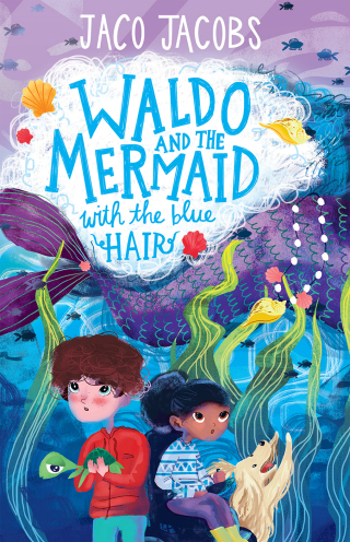 Waldo and the mermaid with blue hair