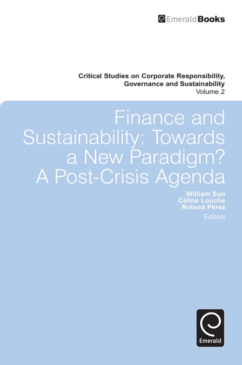 Cover image for book Finance and Sustainability