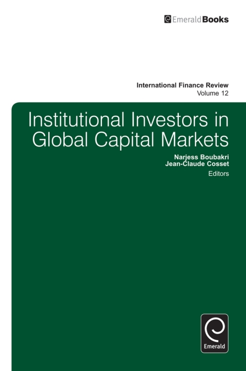 Cover image for book Institutional Investors In Global Capital Markets