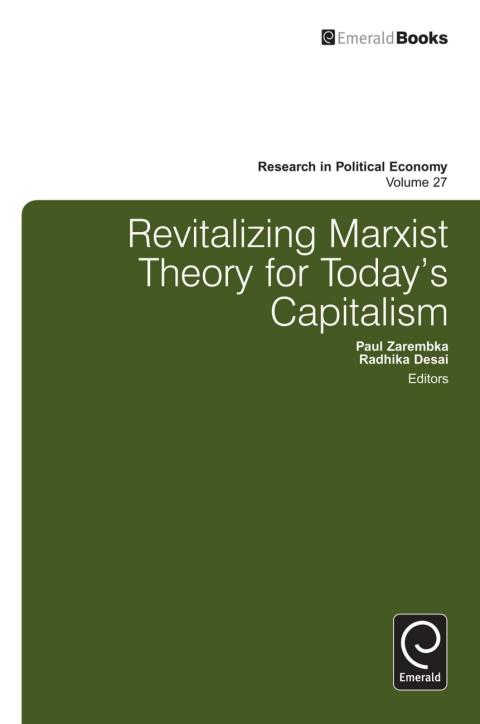 Cover image for book Revitalizing Marxist Theory for Today's Capitalism