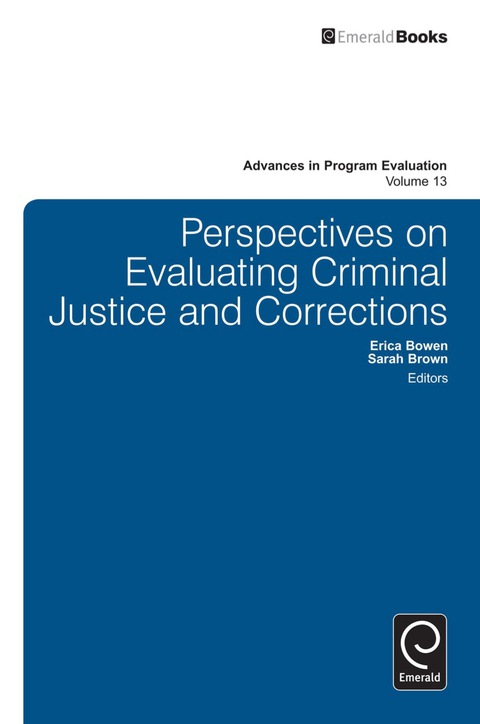 Cover image for book Perspectives On Evaluating Criminal Justice and Corrections