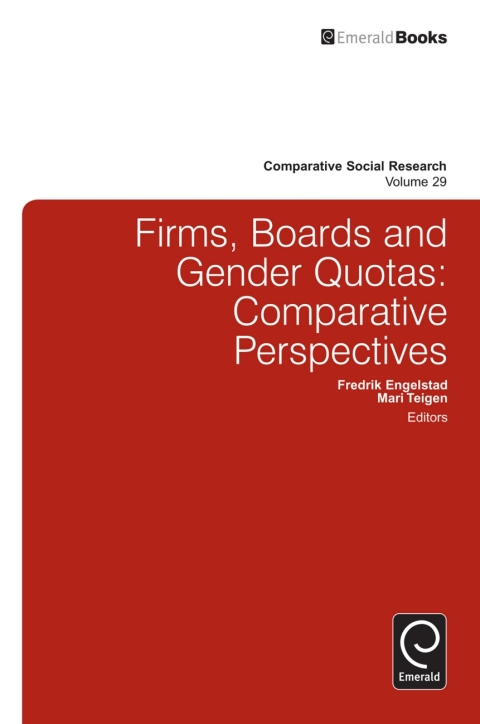 Cover image for book Firms, Boards and Gender Quotas