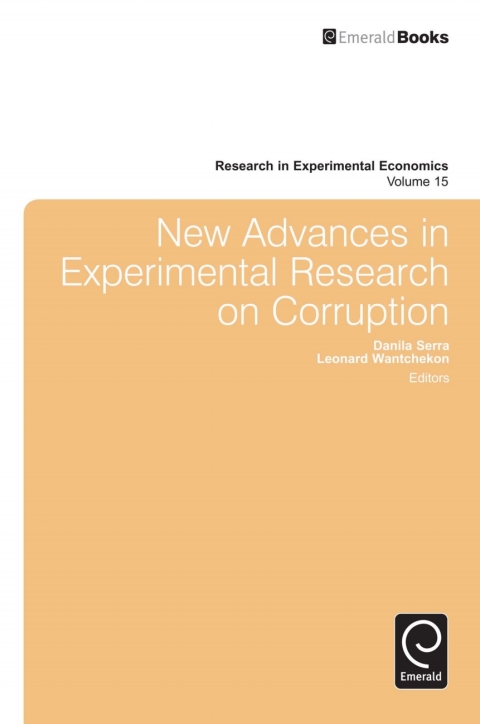 Cover image for book New Advances in Experimental Research on Corruption