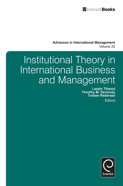 Cover image for book Institutional Theory in International Business