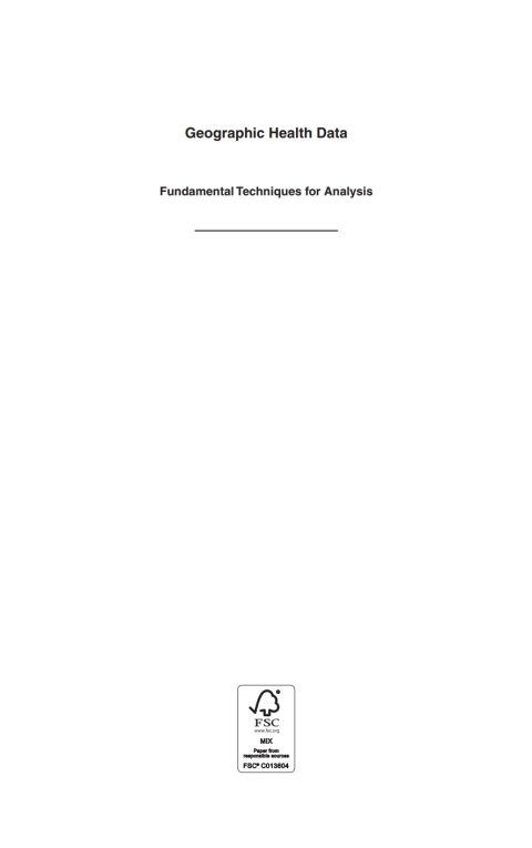 Cover image for book Geographic Health Data
