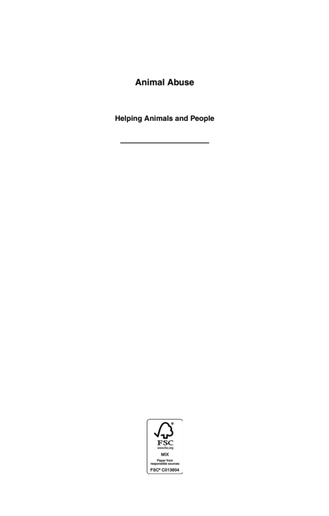 Cover image for book Animal Abuse