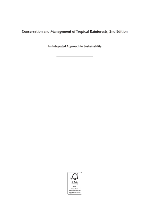 Cover image for book Conservation and Management of Tropical Rainforests