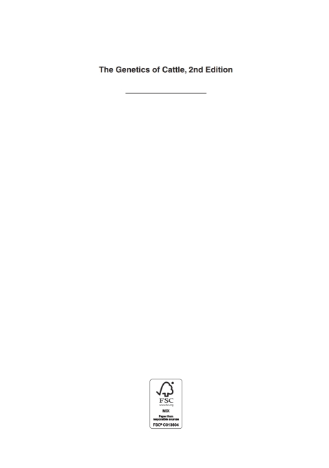 Cover image for book Genetics of Cattle, The