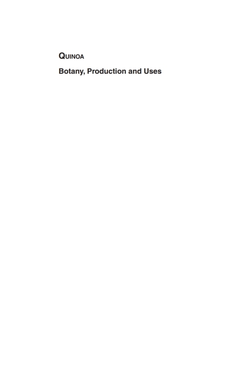 Cover image for book Quinoa