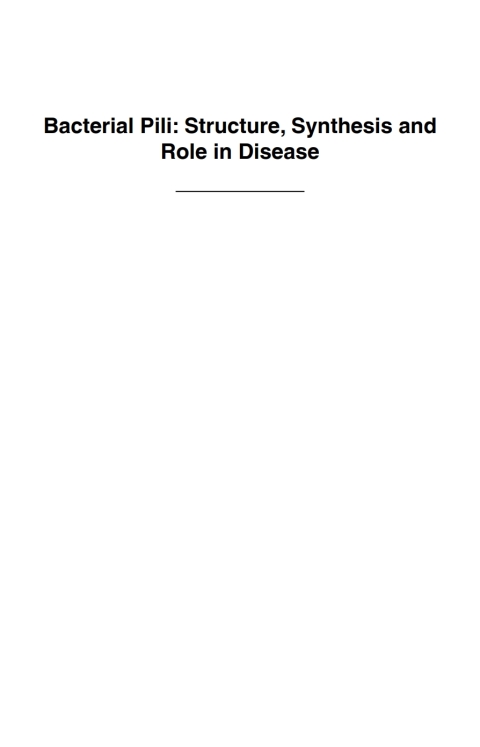 Cover image for book Bacterial Pili