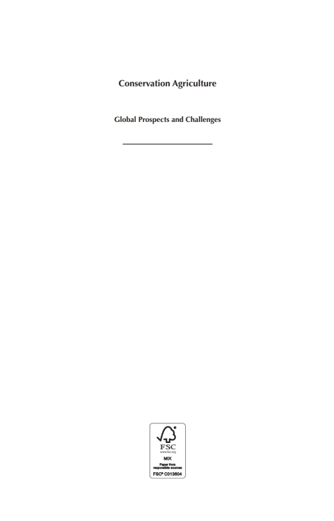 Cover image for book Conservation Agriculture