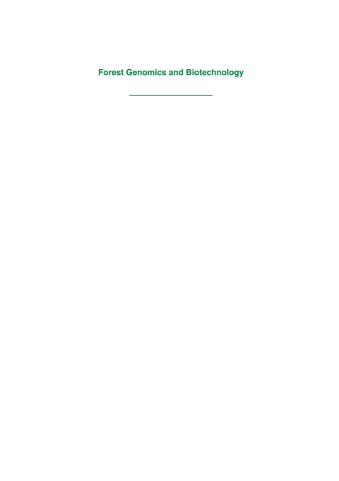 Cover image for book Forest Genomics and Biotechnology