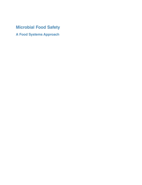 Cover image for book Microbial Food Safety
