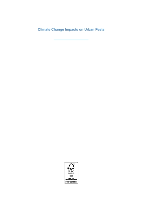 Cover image for book Climate Change Impacts on Urban Pests