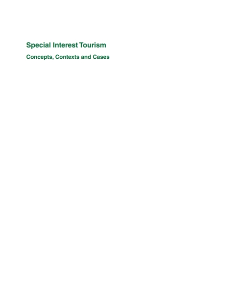 Cover image for book Special Interest Tourism