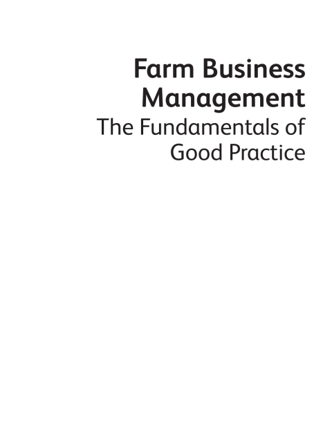 Farm Business Management 