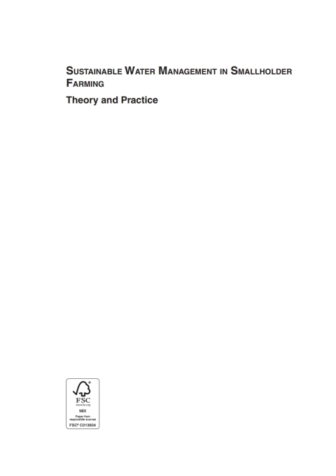 Cover image for book Sustainable Water Management in Smallholder Farming