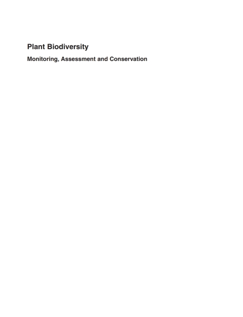 Plant Biodiversity 